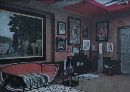 Studio Saint-James, demeure de Jacques Doucet, à Neuilly-sur-Seine, c. 1930 Image parue dans L’Illustration, N°4845
