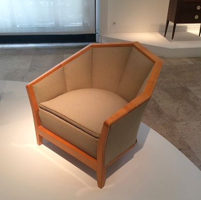Hexagonal shaped armchair, c1920 Pierre Chareau