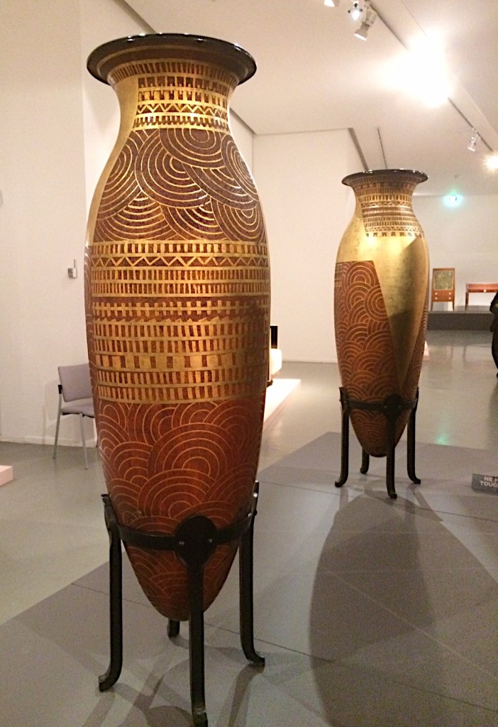 Pair of monumental vases by Jean Dunand